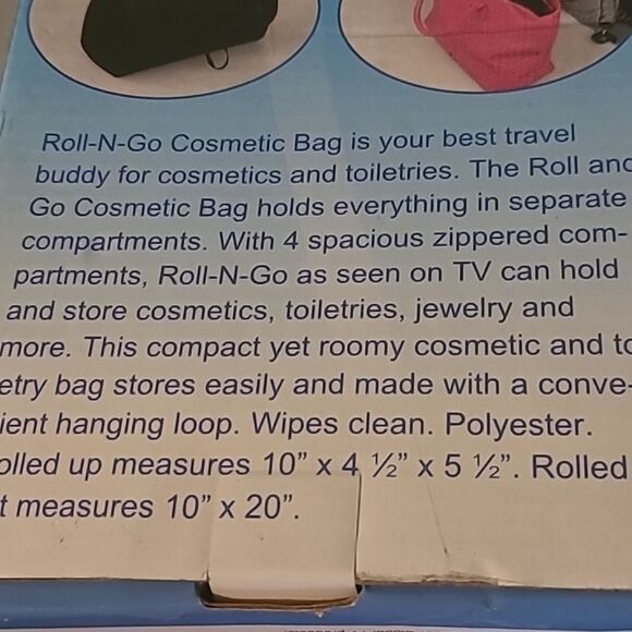 Black Cosmetic Bag - Picture 3 of 5